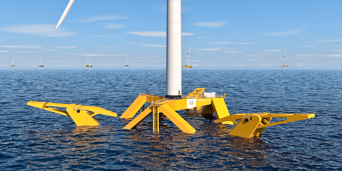 Floating offshore wind energy with Gazelle's technology