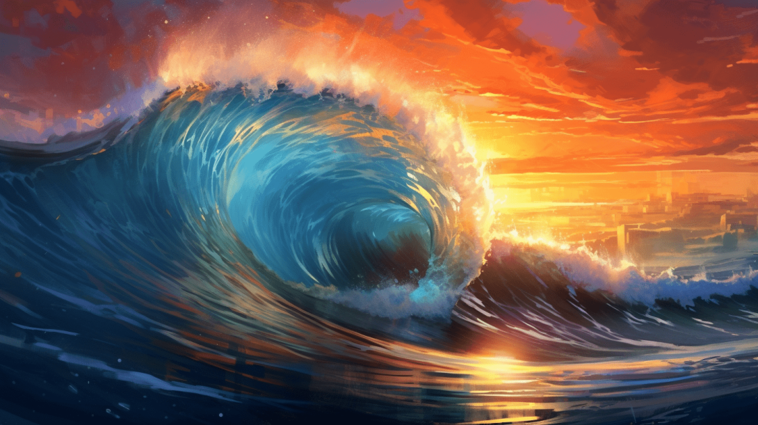 wave energy, illustration